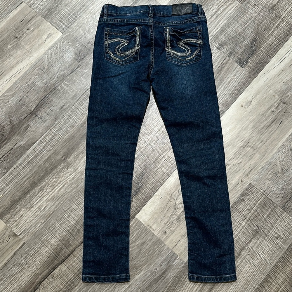Youth girls silvers size 8